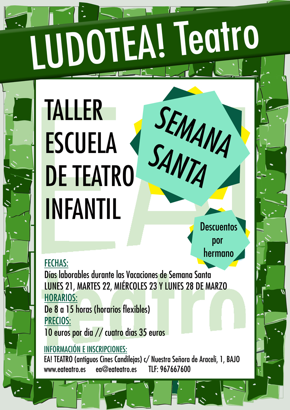 Lee más sobre el artículo LUDOTEA! Escuela-Taller de Teatro Infantil de Ea! Teatro