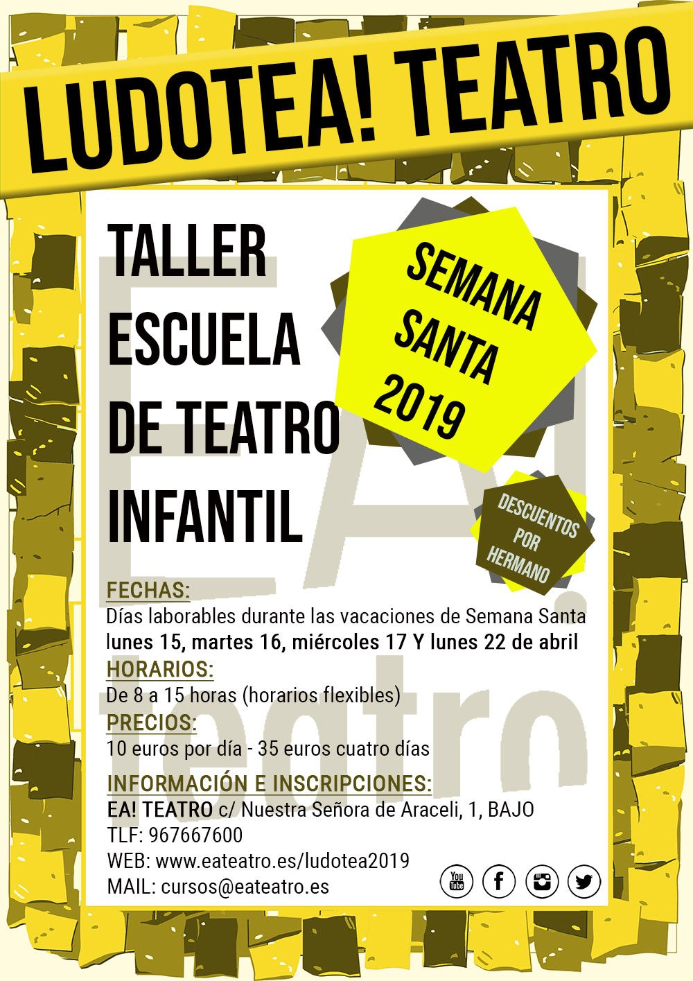 Lee más sobre el artículo LUDOTEA! Escuela-Taller de Teatro Infantil de Ea! Teatro