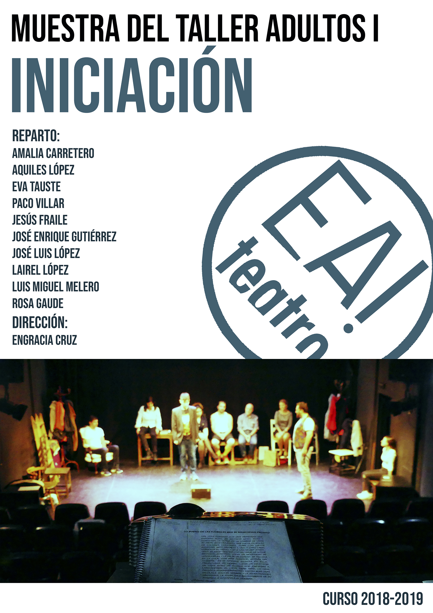 Lee más sobre el artículo MUESTRA TALLER ADULTOS I: INICIACIÓN