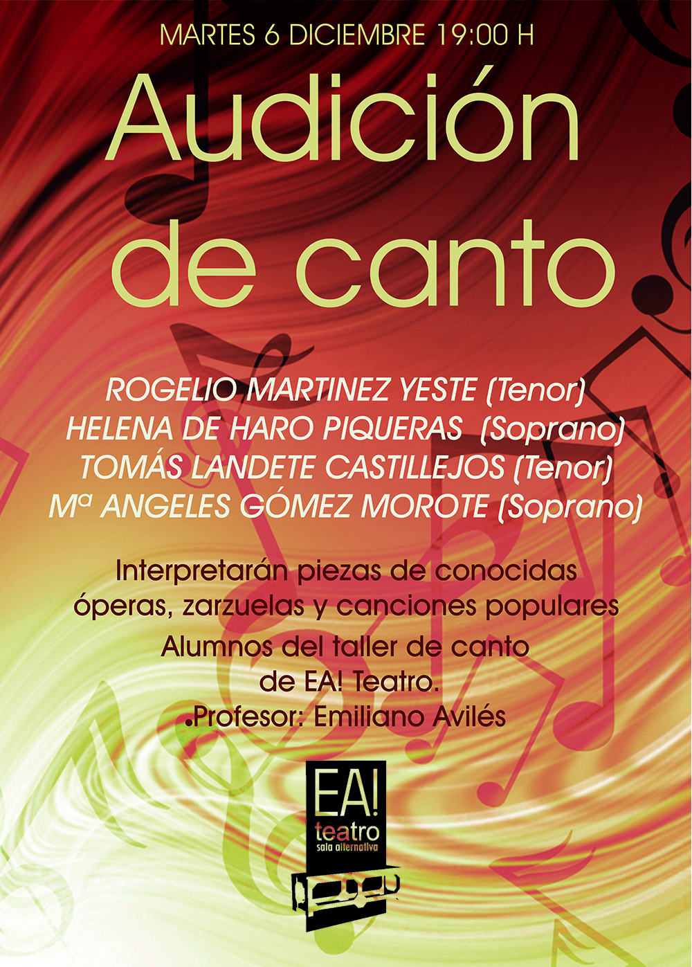 Lee más sobre el artículo Audición de Canto