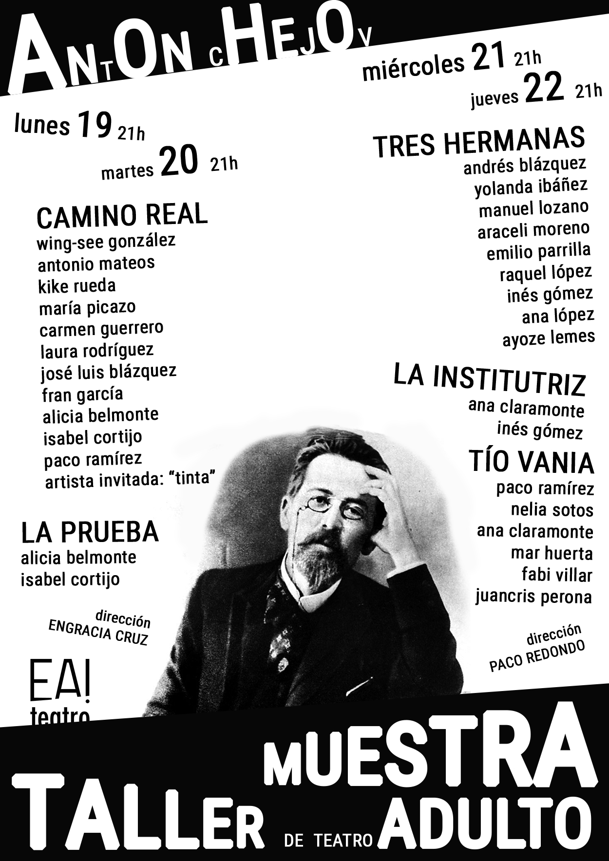 Lee más sobre el artículo Muestra del taller de teatro de adultos de Ea! Teatro