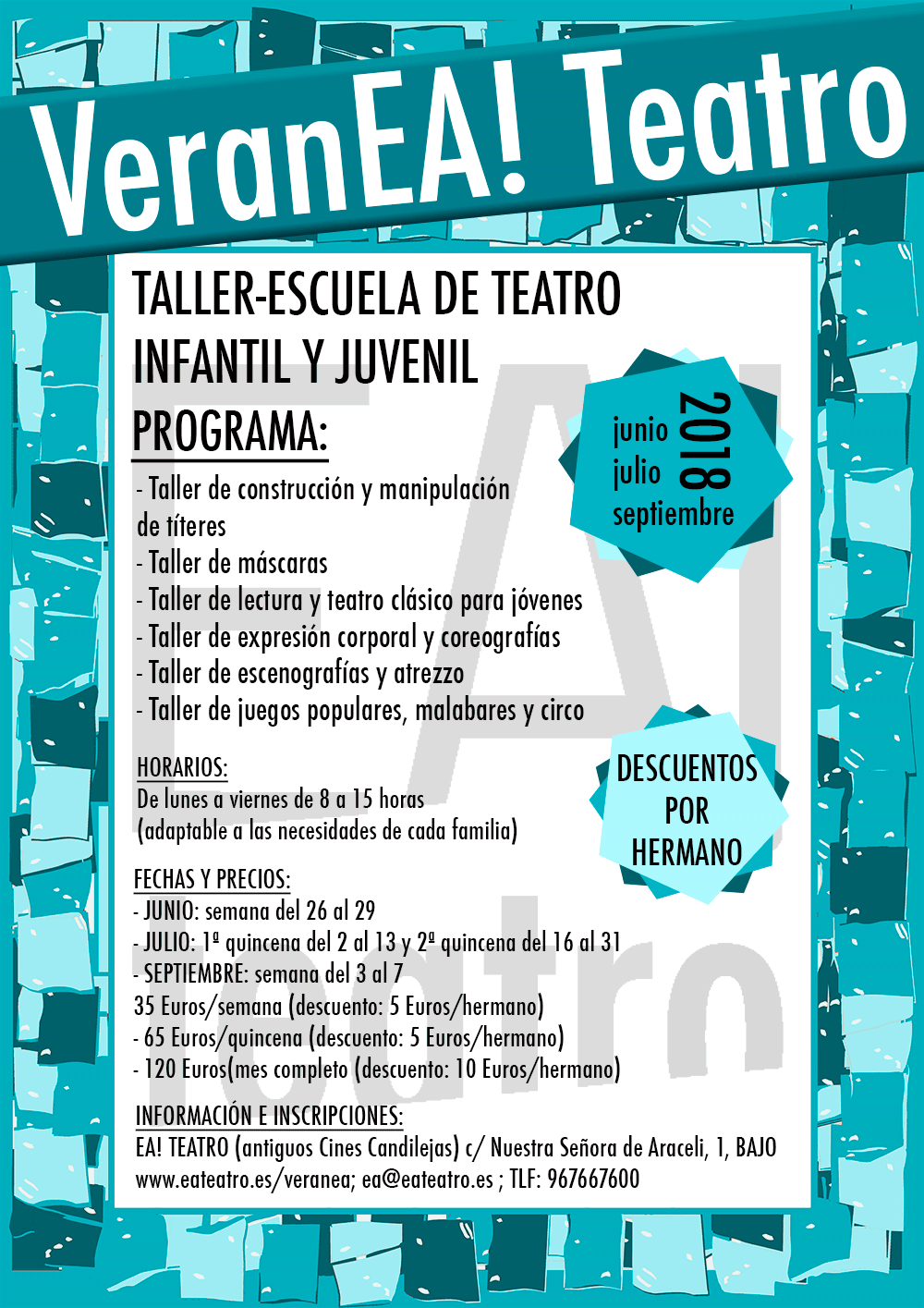 Lee más sobre el artículo VeranEa! Teatro 2018