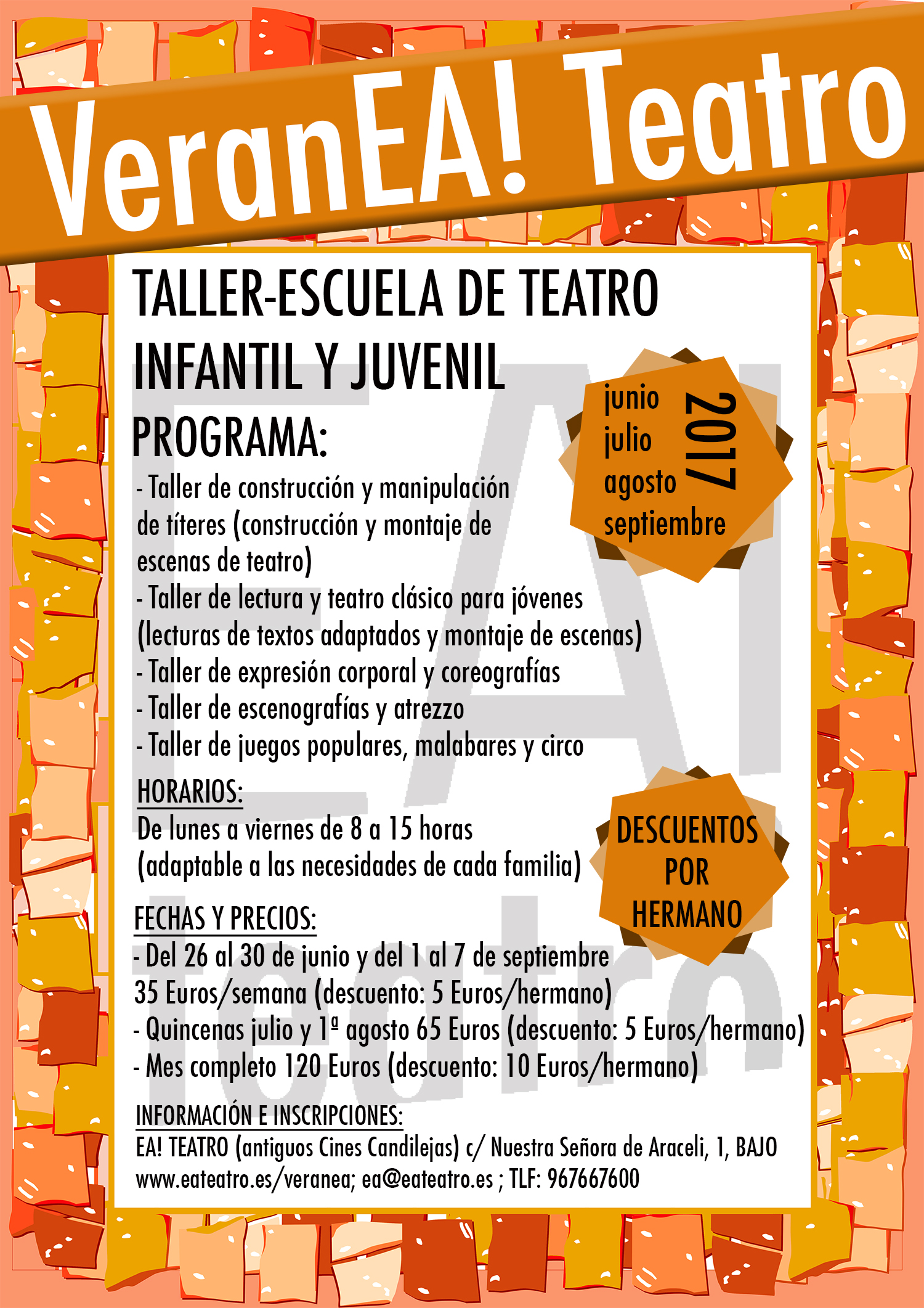 Lee más sobre el artículo VeranEa! Teatro 2017