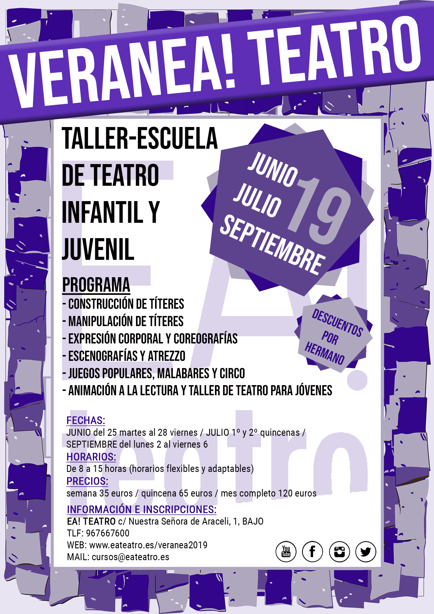 Lee más sobre el artículo VeranEa! Teatro 2019