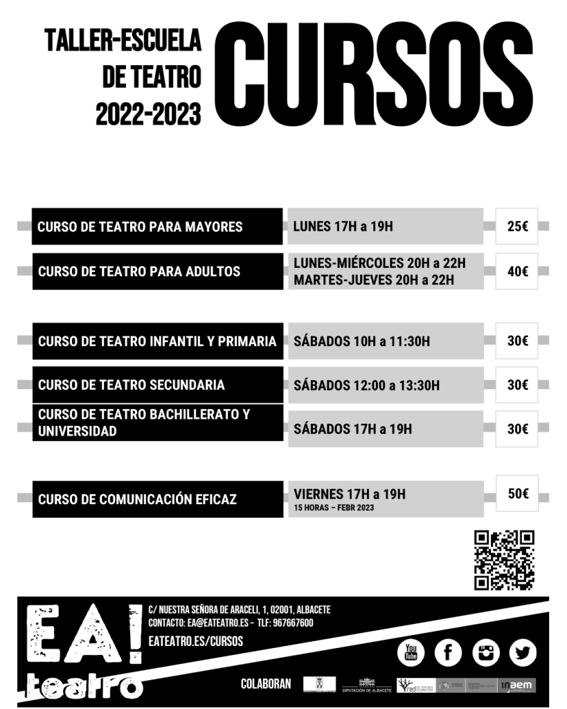 Programación Cursos-Talleres 22-23 EA! Teatro
